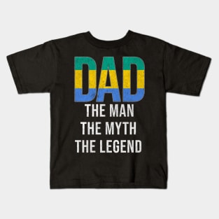 Gabonese Dad The Man The Myth The Legend - Gift for Gabonese Dad With Roots From Gabonese Kids T-Shirt